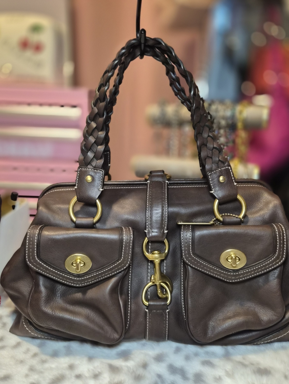 VTG Coach Legacy Daphne Doctor Satchel Brown Leather 3569 Like New
